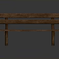 Architectural Wooden Bench Structure With Natural Wood For Outdoor Garden Seating Areas