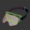 Stylish Modern Daily Use Goggles With Gray Strap And Reflective Lens