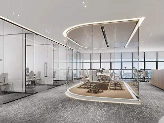 Leisure negotiation area 3d model