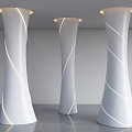 Special-Shaped Column Spiral Column Creative Package Column Cylindrical Package Column Decorative Column 3d model