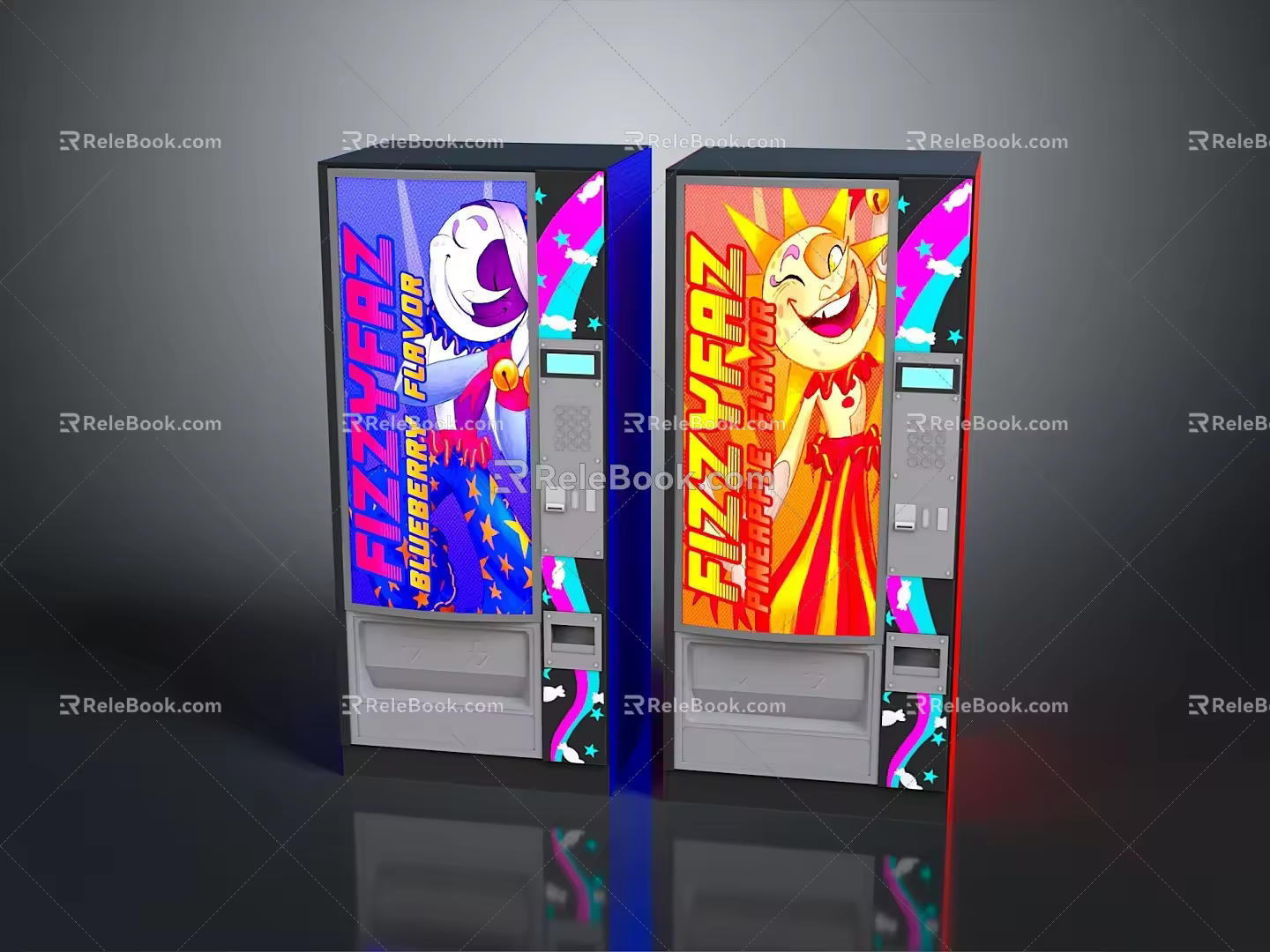 mechanical arm robotic arm coin-operated vending machine vending machine sci-fi vending machine 3d model