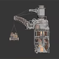 Industrial Mechanical Lifting Equipment with Metal Structure Gears and Hanging Platform