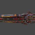 Sci-Fi Siege Battleship 3d model