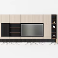 Modern TV background cabinet TV background wall modeling wall display cabinet TV background wall storage cabinet background wall 3d model