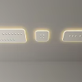 Modern Ceiling Lights With Sleek Design And Warm Yellow Glow For Minimalist Interior Illumination