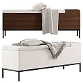 Modern Storage Benches In Light And Dark Styles With Cushions Pillows And Throws
