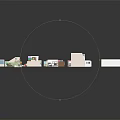 Colorful 3D Room Layout Models With Various Interior Designs And Structures