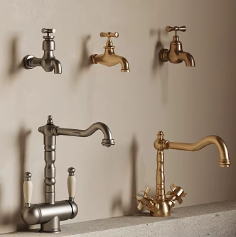 French Faucet 3d model