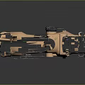 Tactical Weapon Optical Sight With Tan Body Black Components And Adjustment Knobs