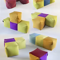Sofa stool 3d model