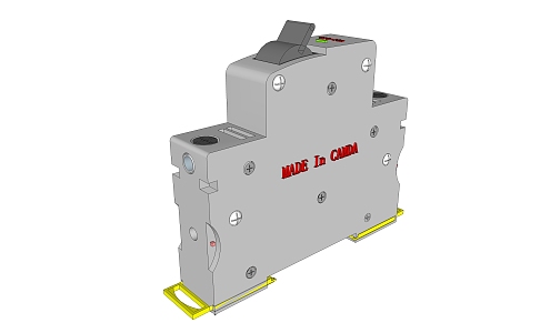 modern industrial equipment circuit breaker 3d model