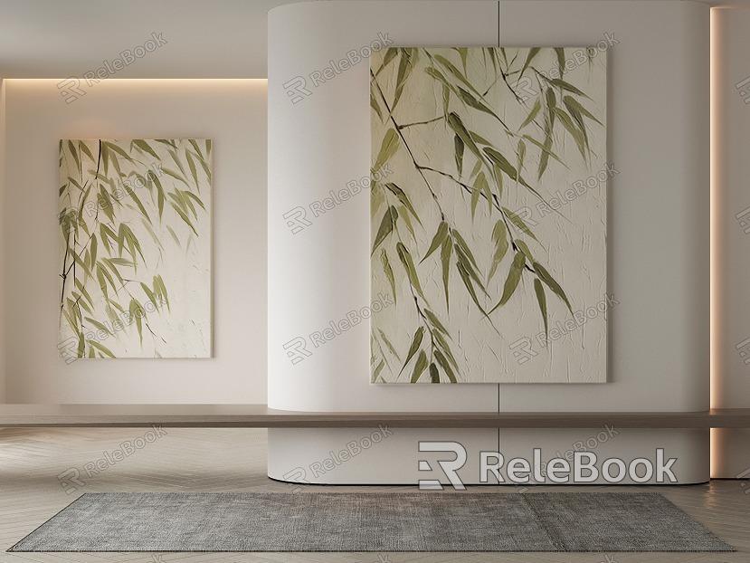 Silent Plant Painting Silent Decorative Painting model