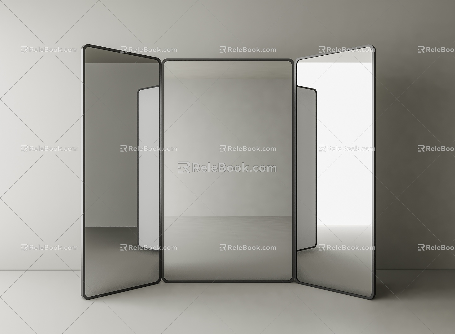 Modern floor mirror Full-length mirror 3d model