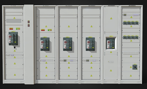 Industrial cabinet control cabinet control room control switch 3d model