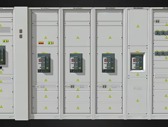 Industrial cabinet control cabinet control room control switch 3d model