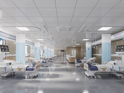 Hospital ICU 3d model