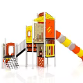 Children's Outdoor Slide Combined Slide Children's Combined Slide Multifunctional Slide Multiplayer Outdoor Slide 3d model
