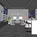 Roswell Retail Store With Modern Interior Digital Screens And Product Displays