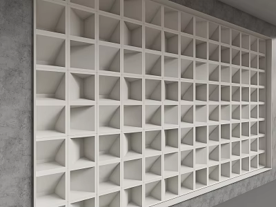 Modern background wall 3d model