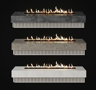 modern fireplace stove 3d model