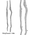 Golden Textured Twisted Decorative Branches As Stylish Home Art Ornament Piece