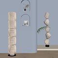 Floor lamp combination 3d model