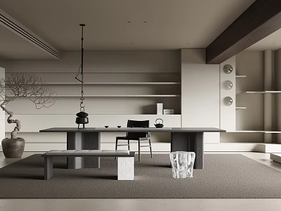 Modern Tea Room 3d model
