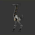 Futuristic Mechanical Giraffe Robot Character With Cybernetic Design And Structure