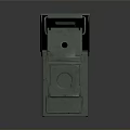 Military Green Ammunition Box with Stacked Bullets for Weapon Storage and Marked Text Details