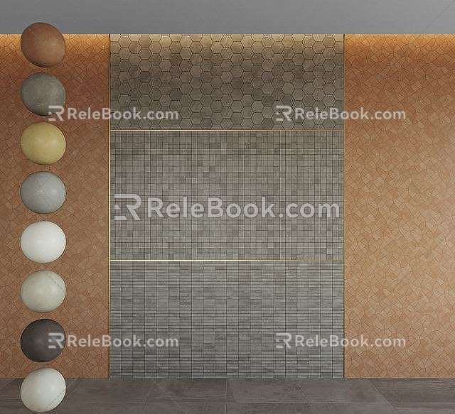 Tile wall 3d model