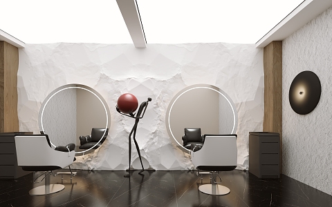 Hair Salon Beauty Salon Minimalist Salon 3d model