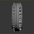 Shiny Metal Mechanical Components With Gear Structures And Bolts For Industrial Use
