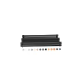 Black Horizontal Radiators With Modern Sleek Design For Home Heating