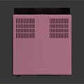 Pink Retro Vintage Television Electronic Appliance With Classic Old Style Design
