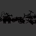 Mobile Digital Accessories Collection With Headphones Game Controllers Drones And Ring Lights