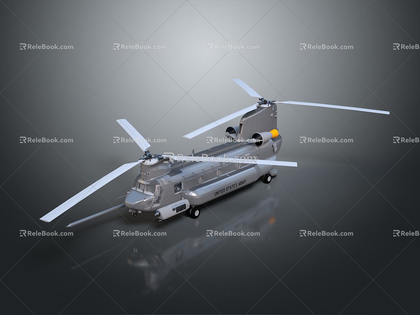 Modern Helicopter Gunship Helicopter Aircraft Gunship Combat Helicopter 3d model