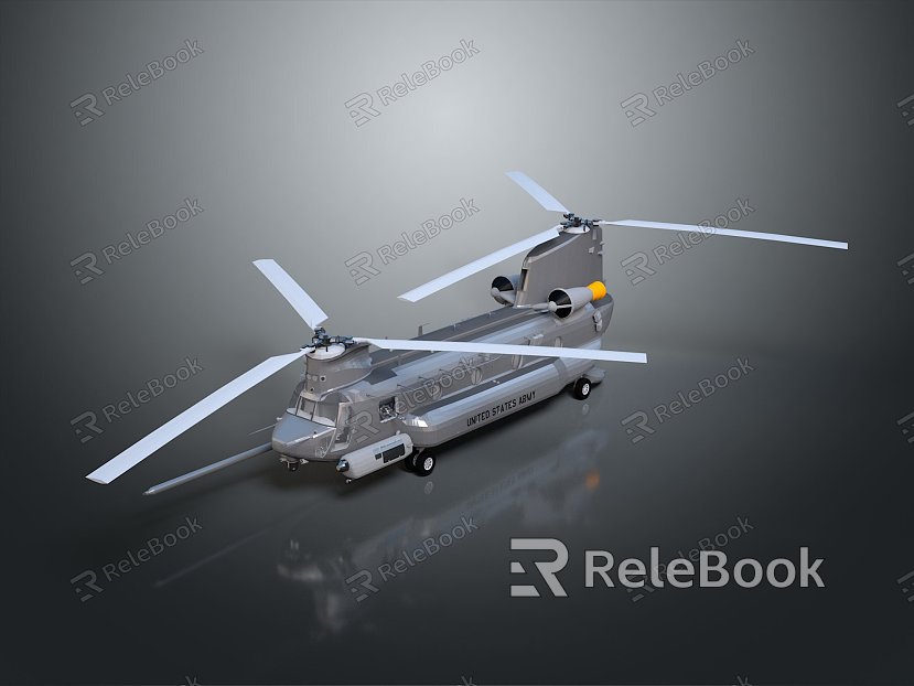 Modern Helicopter Gunship Helicopter Aircraft Gunship Combat Helicopter model