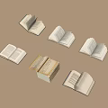 Modern Books 3d model