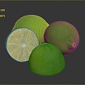 Lime lemon fruit fresh fruit 3d model