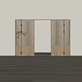 Folding door 3d model