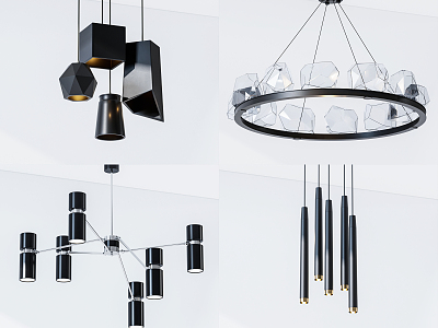 Modern chandelier combination model