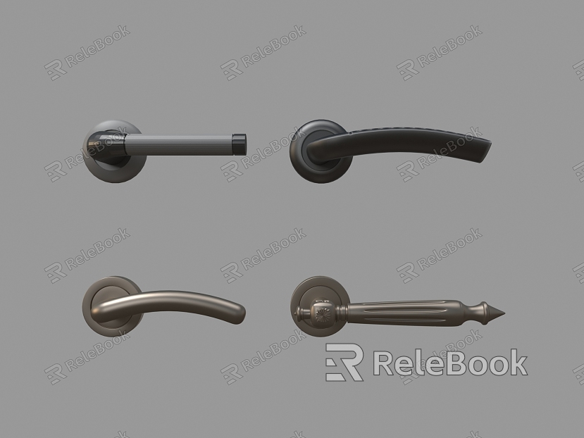 Door metal handle handle model