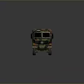 Military Camouflage Tank With Armored Hull Heavy Duty Tracks And Combat Design
