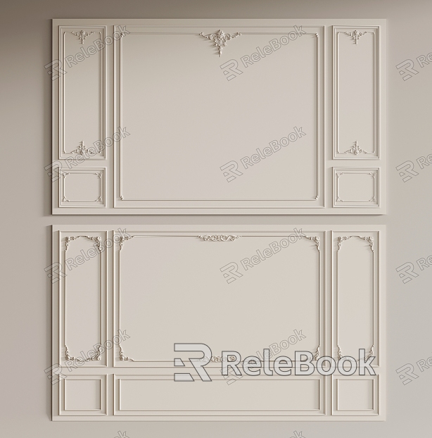 French cream background wall model