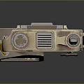 Military Tactical Communication Device With Antenna Green Display And Control Buttons