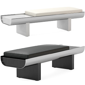 Minotti bench sofa stool footrest 3d model