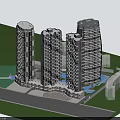 Modern High Rise Residential Building With Unique Tower Design And Urban Facade