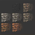 Natural Stone and Wood Beads in Various Sizes and Colors for Craft Decorations