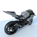 BMW Sport Motorcycle With Sleek Gray Body Black Seat And Alloy Wheels