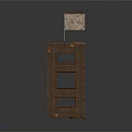 Traditional Vintage Wooden Cabinet With Intricate Carved Details And Multiple Storage Compartments